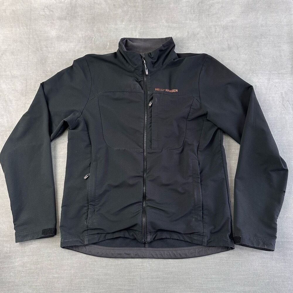 Helly Hansen Jacket ODIN RAPIDE Mens Large Black Softshell Jacket Copper Outdoor